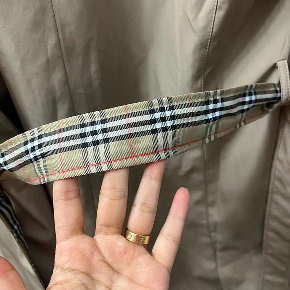 Burberry classic checkered coat trench jacket usa Small Medium - Picture 7 of 14